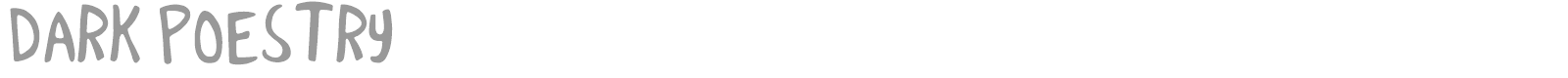 Dark Poestry font preview
